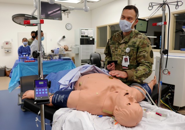 Simulation Operating Room, 2nd Floor, Administration Building. Medical simulation provides an excellent venue to promote and develop leadership during complex and high stress situations. The high-fidelity simulator allows OR teams to work through scenarios that are rarely encountered in normal day-to-day operations. Many of these clinical situations carry a high rate of mortality if unrecognized or untreated.