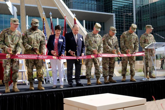 On July 1, WBAMC celebrated two milestones, the Dedication Ceremony of the new facility, along with the Centennial Celebration of the hospital on Fort Bliss, Texas. It was on July 1st, 1921 that William Beaumont General Hospital -- named after Dr. William Beaumont, the father of gastric physiology -- opened its doors.