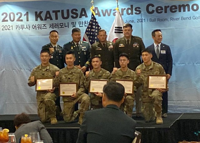 2021 Best KATUSA Warrior award winners