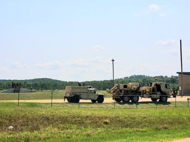 Training operations are shown July 17, 2021, at Fort McCoy, Wis. Thousands of military members trained at Fort McCoy in 2021 for weekend, extended combat, exercise, and institutional training events. Fort McCoy's motto is to be the “Total Force Training Center.” (U.S. Army Photo by Scott T. Sturkol, Public Affairs Office, Fort McCoy, Wis.)