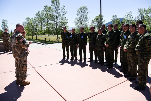 Brig. Gen. James Ring, Virginia National Guard Director of the Joint Staff, and Col. Todd Hubbard, VNG Operations Chief, visit  Regional Cooperation 2021, a U.S. Central Command-led exercise designed to promote cooperation among the U.S and...