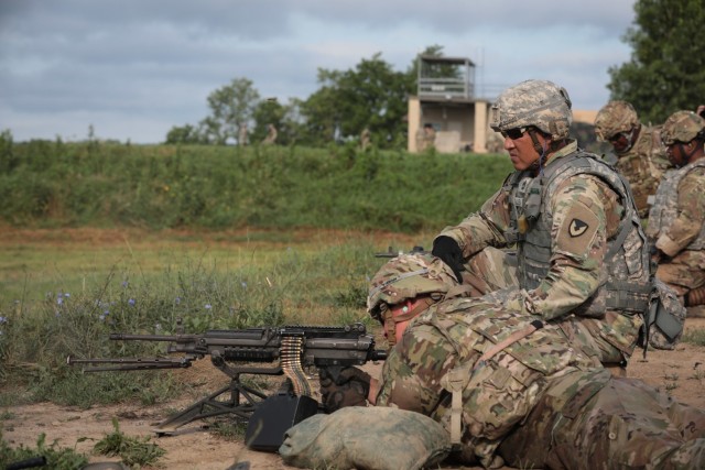 Soldiers compete in a variety of events, including testing the operation and accurate firing of five weapon systems, during the 2019 Army Materiel Command Best Warrior Competition. (U.S. Army photo by Eben Boothby)