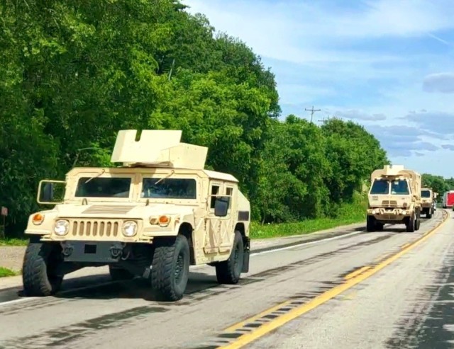 Training operations are shown July 10, 2021, at Fort McCoy, Wis. Thousands of military members trained at Fort McCoy in 2021 for weekend, extended combat, exercise, and institutional training events. Fort McCoy's motto is to be the “Total Force...