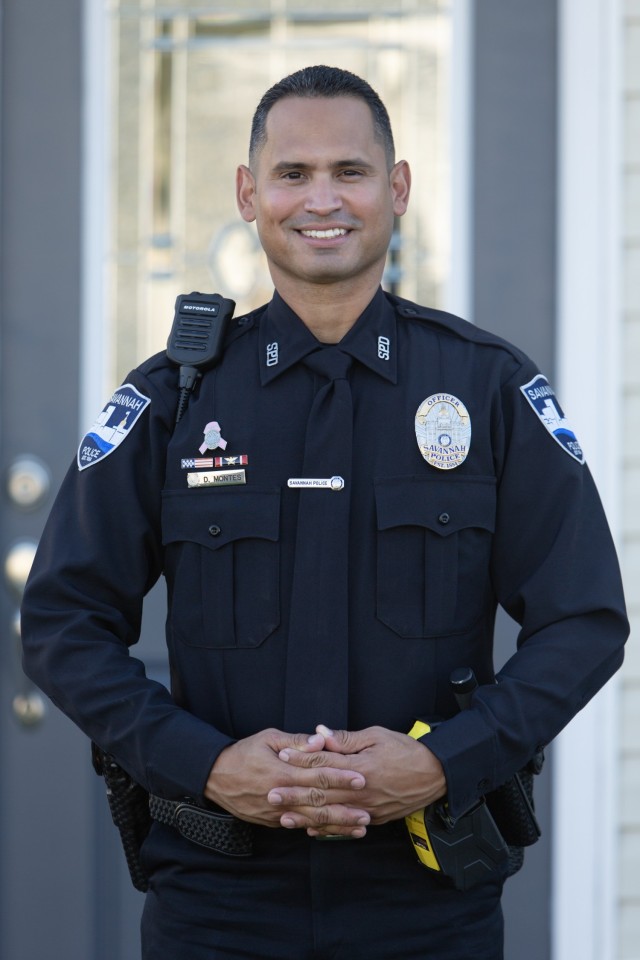 Former Savannah Police Department Police Officer, David Montes Jr. poses for a photo at Savannah, Georgia October 20, 2020.
