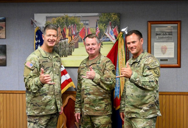 As part of his visit to the Pacific, Army Sustainment Command's commanding general, Maj. Gen. Chris Mohan met with the commanding general for the 25th Infantry Division, Maj. Gen. James Jarrad. Synchronization with the 25th efforts is key for leveraging ASC capabilities to support unit readiness in the Indo-Pacific.