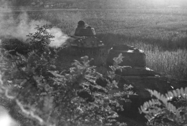 North Korean tanks during Korean War