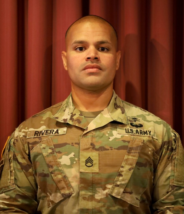 Staff Sgt. Israel Rivera, a combat medic assigned to Desmond Doss Army Health Clinic, Hawaii, a member of the Regional Health Command-Pacific team competing in the U.S. Army Medical Command Best Leader Competition, July 25-30. 