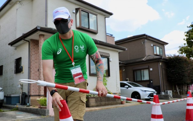U.S. Army Japan volunteers help local city host Olympic events