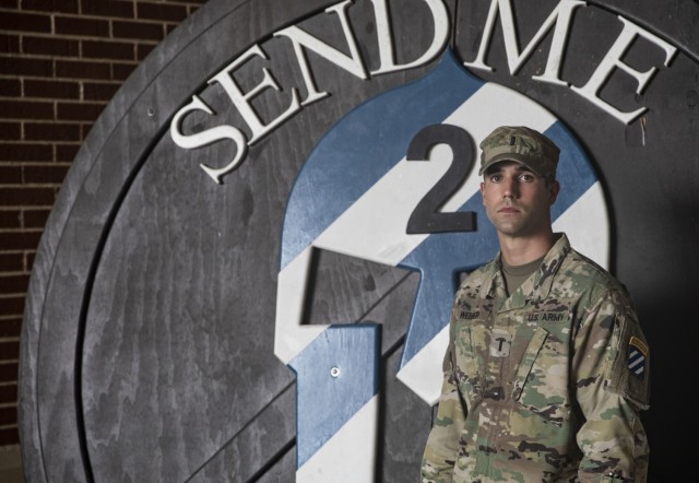 1st Lt. Conner Webber assigned to 3rd Battalion, 15th Infantry Regiment, 2nd Armored Brigade Combat Team, 3rd Infantry Division, poses for a picture at Fort Stewart, Georgia, July 27, 2021. Ranger School is the Army&#39;s toughest course and the premier small unit tactics and leadership school. (U.S. Army photo by Staff Sgt. Brian K. Ragin Jr.)