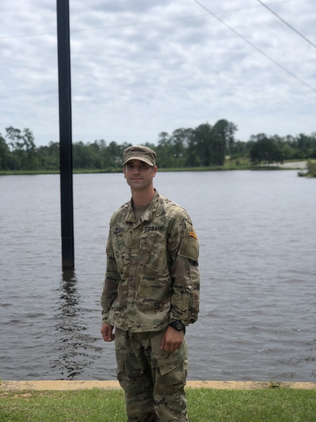 1st Lt. Conner Webber assigned to 3rd Battalion, 15th Infantry Regiment, 2nd Armored Brigade Combat Team, 3rd Infantry Division, poses for a picture after receiving the convenient Ranger Tab at Fort Benning, Georgia, June 25, 2021. (Courtesy Photo)