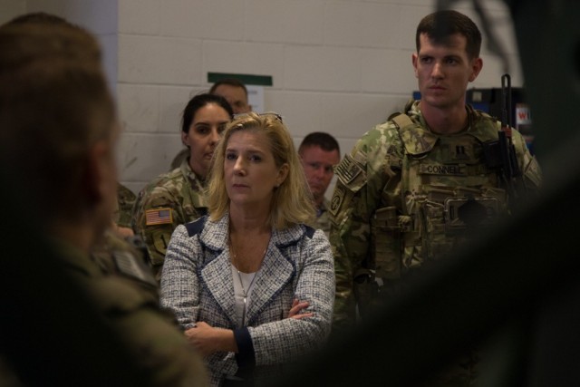 Secretary of the Army Christine E. Wormuth visits Fort Bragg, N.C., July 19, 2021. During her visit, the 82nd Airborne Division showcased various new technology the U.S. Army will utilize in the future, including the Infantry Squad Vehicle, the...