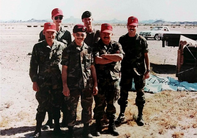 Then-Lt. James Corcoran (right) arrived at U.S. Army Yuma Proving Ground (YPG) in May 1982, where he served as part of the post's Airborne Test Force. He left active duty after his tour in Yuma was through, moving to the National Guard for two...