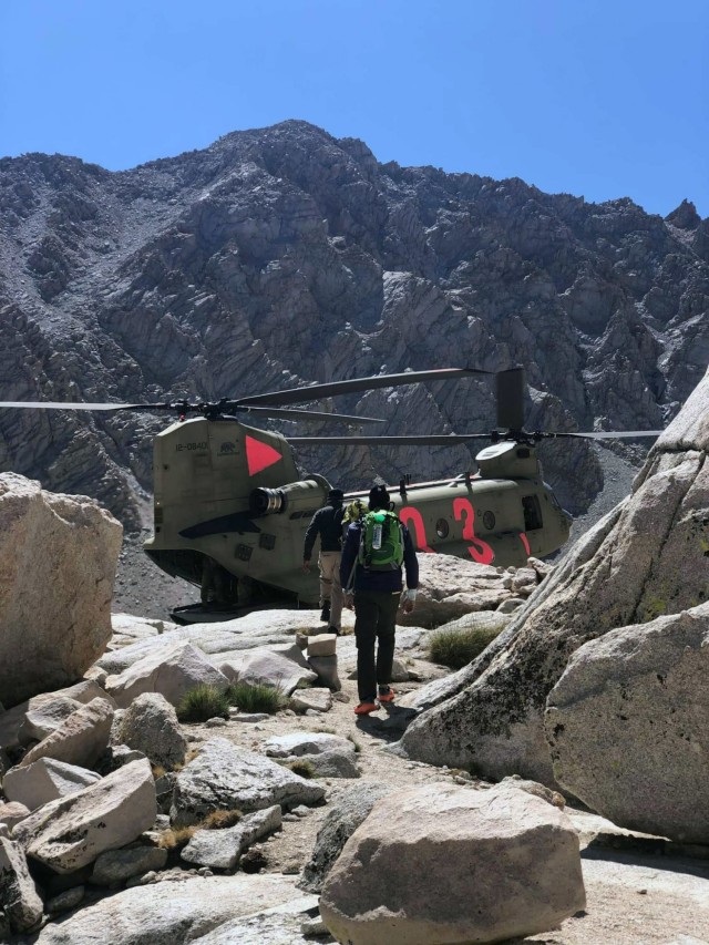 Chinook crew rescues three from Mt. Whitney