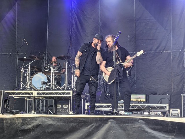 Country singer Brantley Gilbert performs during Fort Wainwright's summer concert June 5. The outdoor concert featured performances by rapper and movie star Chris "Ludacris" Bridges,  Gilbert, and comedian Ronnie Jordan. (Photo by Eve Baker, Fort Wainwright Public Affairs Office)