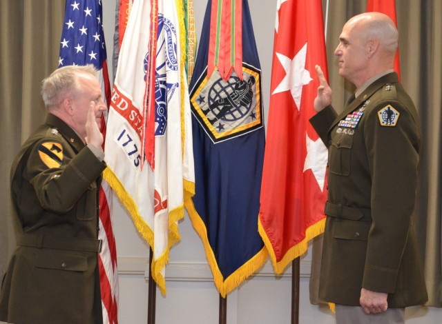 HRC commanding general pins second star