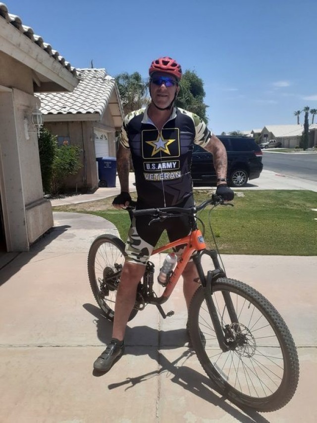 Army Veteran Charlie Johnson rode 250 miles in July to bring awareness to Soldier Suicides. (Photo courtesy of Charlie Johnson)