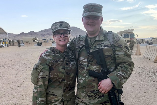 Oklahoma National Guard mothers, sons serve together