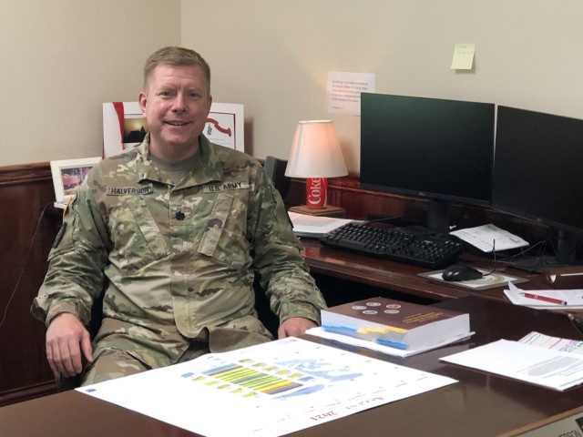 Lt. Col. Charles Halverson is the new staff judge advocate on Redstone Arsenal.