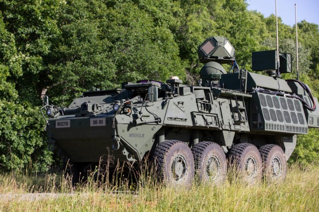 The Army recently conducted a successful evaluation of a new Directed Energy-Maneuver Short-Range Air Defense system, or DE M-SHORAD, aboard a Stryker combat vehicle,  moving the service one step closer to fielding a platoon of four laser-equipped Stryker prototypes next fiscal year. The prototype proved its abilities during a combat shoot-off in July 2021 at Fort Sill, Okla.