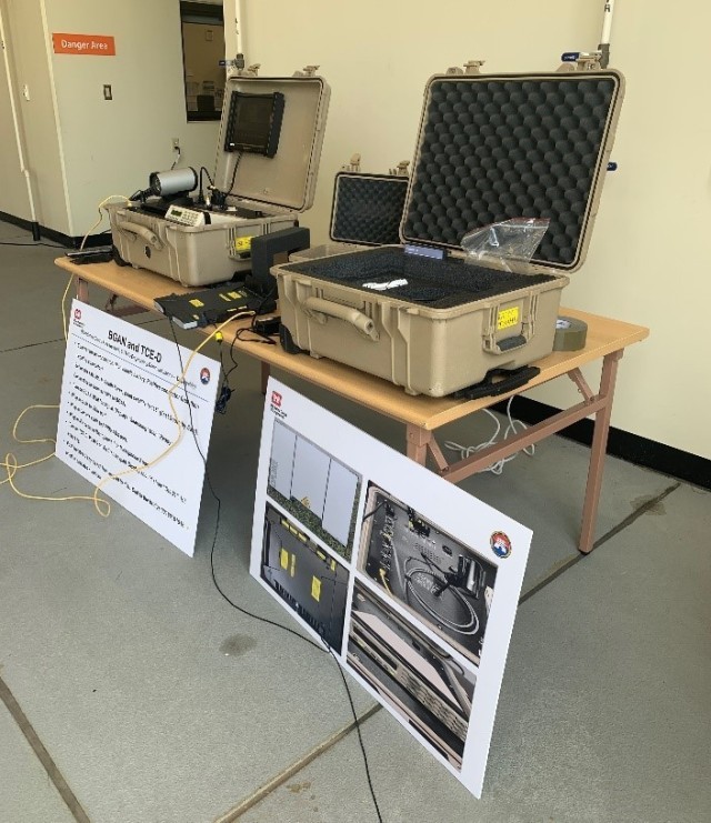 U.S. Army Corps of Engineers (USACE) Far East District (FED) held a communications class at the FED motor pool, Aug. 17, for employees to familiarize themselves with the organization’s communication contingency equipment. (U.S. Army photo by...