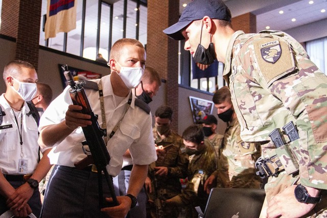 Whether a cadet wishes to explore the ancient, but never aging game of chest, join the boxing team, weapons team (above) or delve into Women’s Team Handball, cadets were given the opportunity to discover what appealed to them the most during the...
