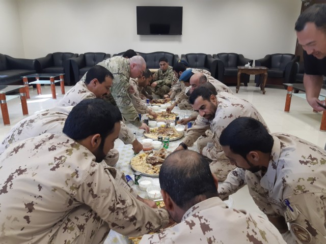 United Arab Emirates Patriot battalions and U.S. Patriot 1-43 Air Defense Artillery Battalion out of Al Dhafra Air Base meet monthly for seminars, key leader engagements, professional working groups and social gatherings. These events help build and sustain long-term relationships.