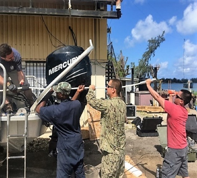 Courtesy photo 
Soldiers and Coast Guardsmen advise and assist the U.S. Caribbean partners while assigned to the CBSI-TAFT. The team has deployed 48 times to 13 nations tallying more than 1,000 days on scene. A joint team of six SATMO Soldiers and nine Guardsmen, TAFT members include engineers, technicians, specialists and logisticians who operate under the tactical control of U.S. Southern Command.