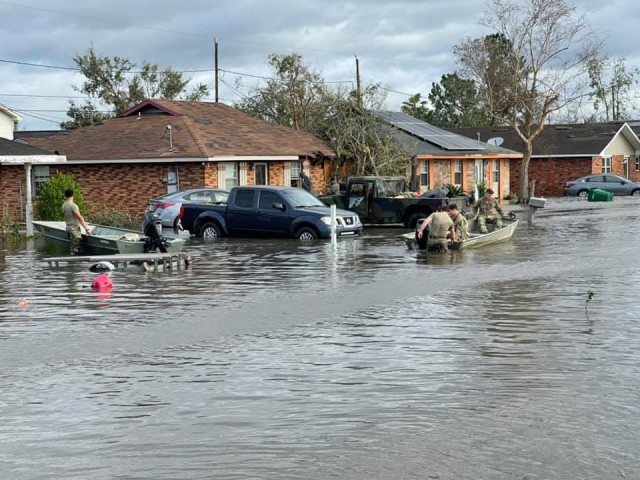 SOUTH LOUISIANA - The Louisiana National Guard has rescued 359 people and 55 pets either by high-water vehicles, by boats or by air during the aftermath of Hurricane Ida, which made landfall in south Louisiana Aug. 29, 2021, as a Category 4 storm...