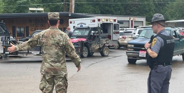 Virginia Guard helps with flood response in Buchanan County