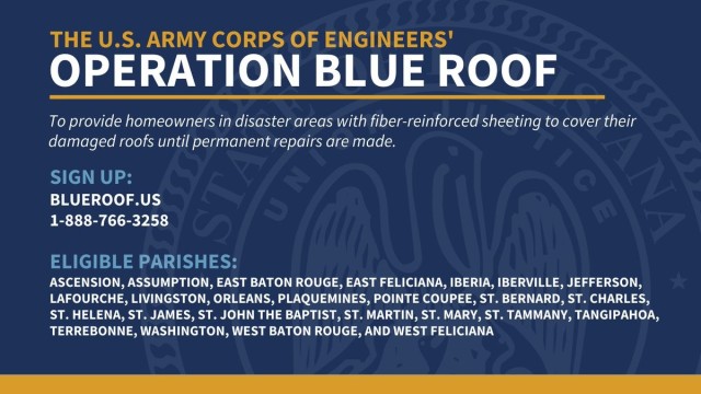 State of Louisiana, FEMA add more Parishes to Blue Roof Program