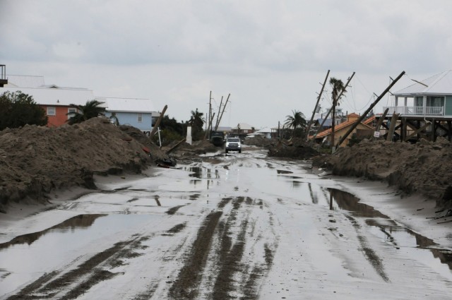 Sand, debris and devastation from the hurricane can be found throughout Grand Isle, as well as other parishes in the area.