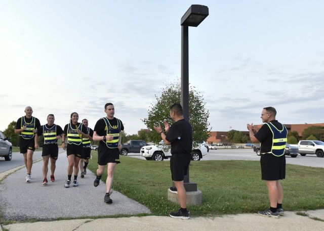 The run started and ended at the Digital Training Facility, and incorporated the 2.2-mile Engineer Fitness Running Trail near Morelli Heights.