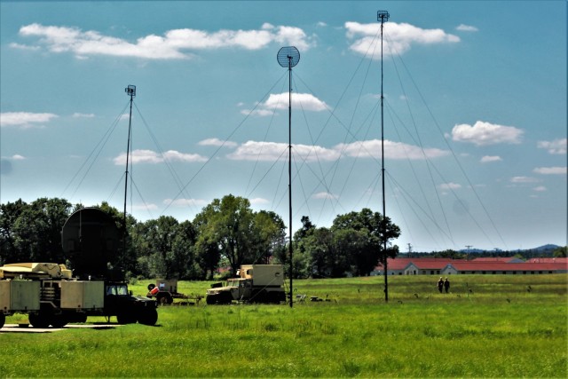 Army Signal Corps troops have an area of Fort McCoy, Wis., set up Aug. 16, 2021, to support communications for the 78th Training Division Combat Support Training Exercise 78-21-04 and for exercise Grecian Firebolt 2021. Soldiers with the 335th...