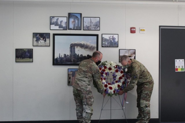 Wreath laying