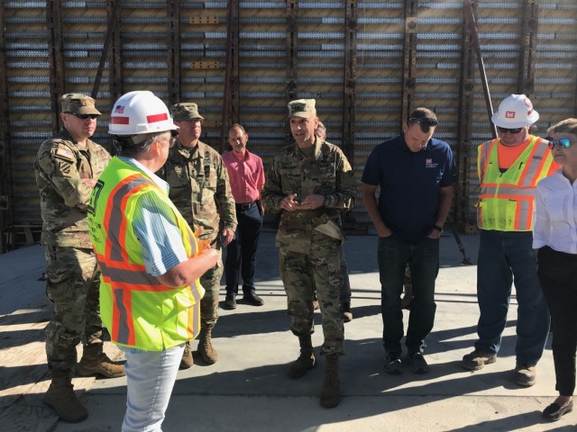 Lt. Gen. Scott Spellmon, U.S. Army Corps of Engineers commanding general, meets with St. Paul District employees in Fargo, North Dakota, Aug. 12.