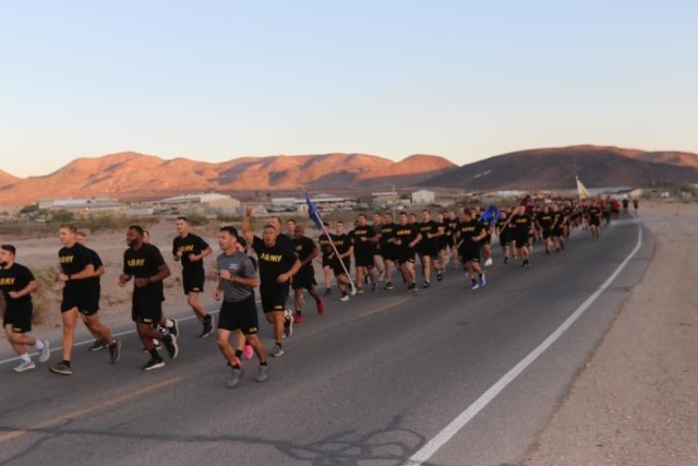 The 916th Support Brigade kicked off a multiday birthday celebration with a Esprit De Corps Run and an organization day as the Brigade turned 24 on Wednesday, September 16.