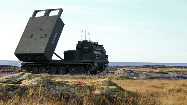 The 1st Battalion, 6th Field Artillery Regiment, 41st Field Artillery Brigade stages “Lorraine 1918”, a multiple launcher rocket system, during a rehearsal during the Thunder Cloud live-fire exercise in Andoya, Norway, Sept. 15, 2021. The MLRS received coordinates gathered from high-altitude balloons to deliver long-range precision fires. Long-range precision fires are the U.S. Army’s top priority in expanding modernization efforts. 