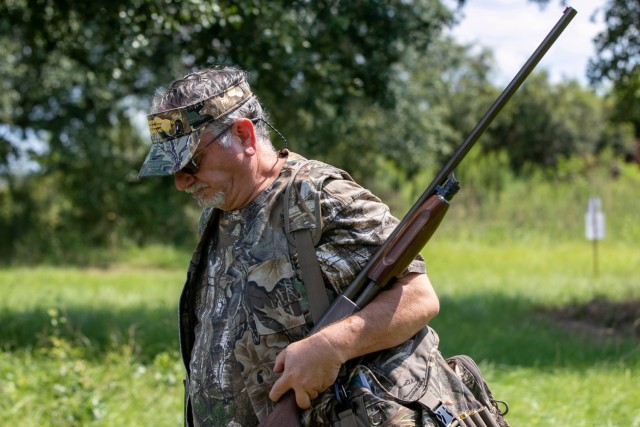 A participant prepares to enter the fields during the 7th annual Warriors Dove Hunt in St. Stephen, SC. The Cooper River Rediversion Project is home to 90-acres of pristine dove hunting fields managed by the South Carolina Department of Natural...