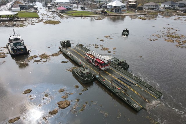 La. Guard builds bridges, clears roads to recovery after Ida