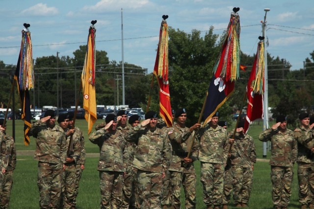 Soldiers from the 101st Airborne Division (Air Assault) salute Sept. 10 during Fort Campbell’s 20th Anniversary 9/11 Remembrance Ceremony, hosted outside division headquarters.
