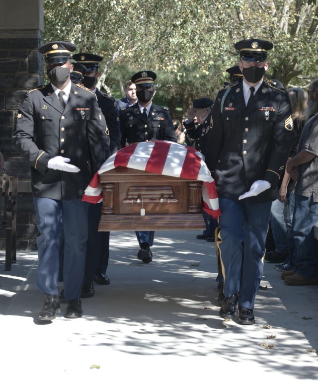 A New York Army National Guard Military Forces Honor Guard provided funeral honors and a firing party for the interment of Army Cpl. Walter Smead at the Gerald B.H. Solomon Saratoga National Cemetery in Schuylerville. Smead returned home after 71 years listed as missing in action following his death in North Korea near the Chosin Reservoir in December 1950. (U.S. Army National Guard photo by Sgt. Andrew Valenza)