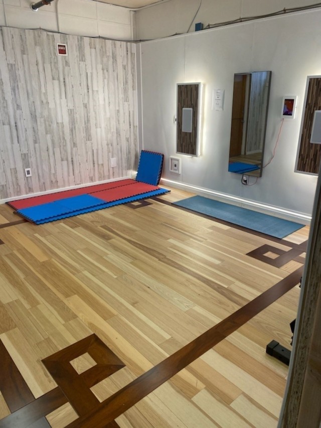 The Joint Base Lewis McChord Soldier Recovery Unit (SRU) in Washington state renovated the Keeler Gym this summer, including turning this former office into a yoga room. (Photo via David Iuli)