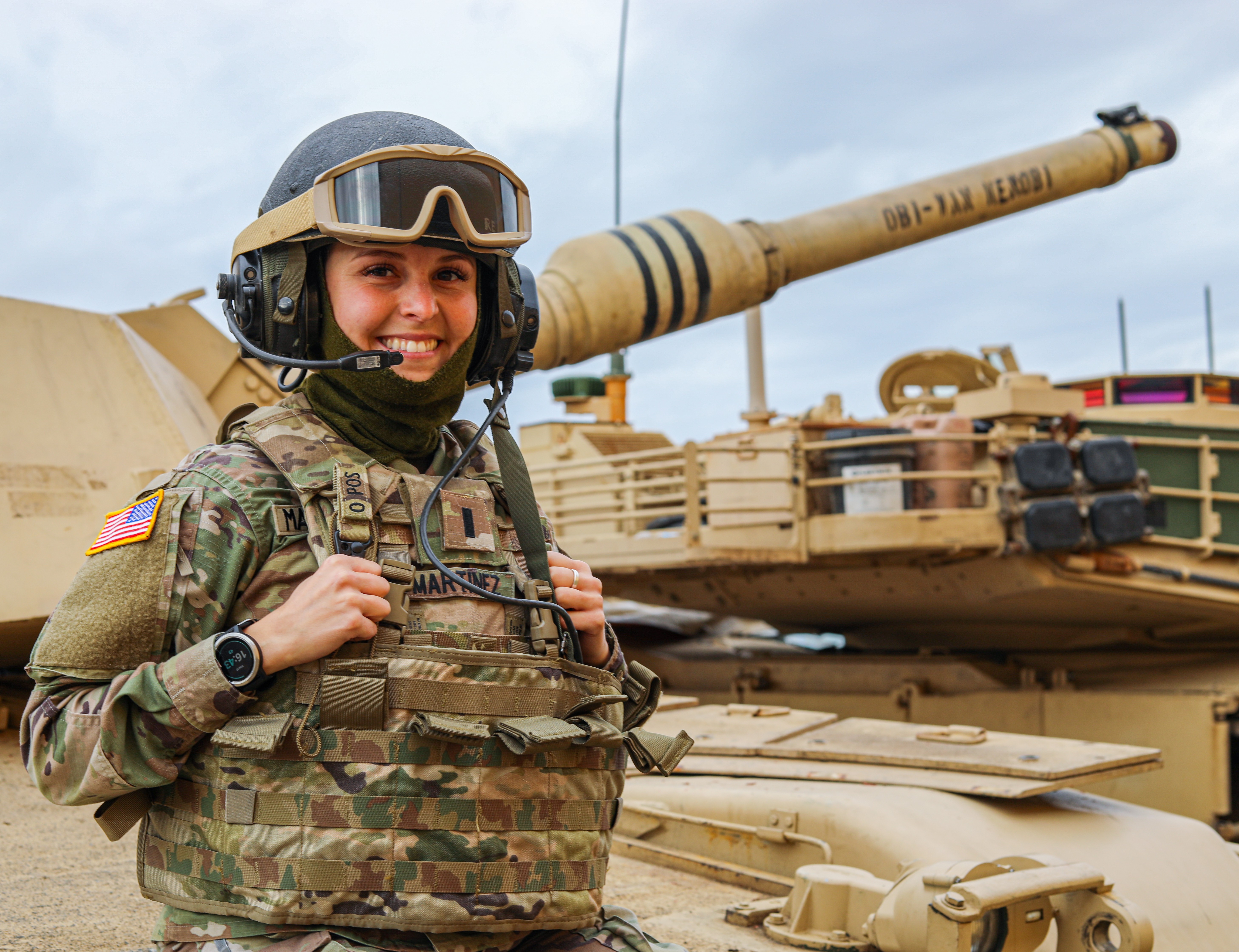 female soldier in combat