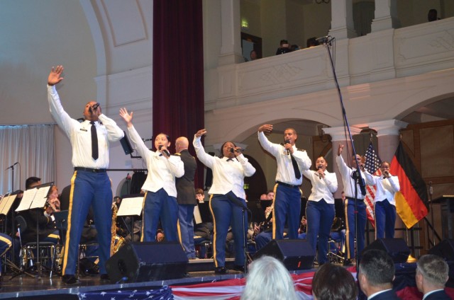 The German-American Friendship concert was hosted at the Fruchthalle Oct. 3. This is a longstanding partner between U.S. Army Garrison Rheinland-Pfalz and the city of Kaiserslautern.
