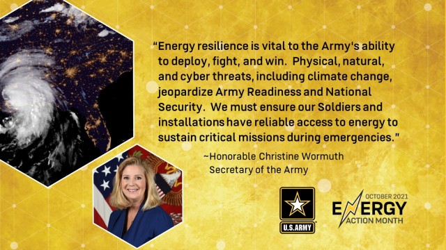 Energy Action Month Message from Honorable Christine Wormuth, Secretary of the Army