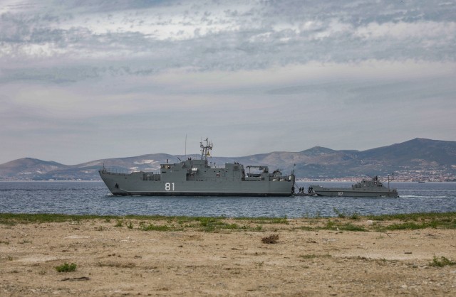 Croatian Armed Forces demonstrate sea capabilities to an international audience of defense leaders at the Adriatic Sea Defense and Aerospace exhibition in Split, Croatia, Sept. 29, 2021. The U.S. Army participated in the exhibition, showcasing...