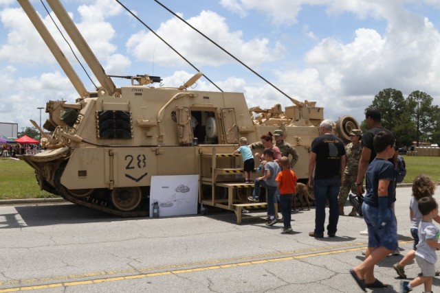 Military Families go inside and experience first-hand an M88A2 provided by 3rd Battalion, 67th Armor Regiment, 2nd Armored Brigade Combat Team, on Fort Stewart, Georgia, May 19, 2021, as a part of the Family day Marne Week celebration. Marne Week...