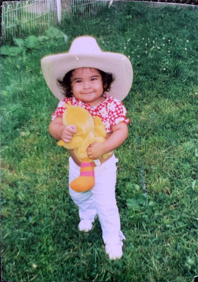 Cadet Lissette Sandoval grew up in the Belmont Cragin area of Northwest Chicago. As a little girl, she loved stuffed animals and running around with her brothers. | Photo provided by Lissette Sandoval.