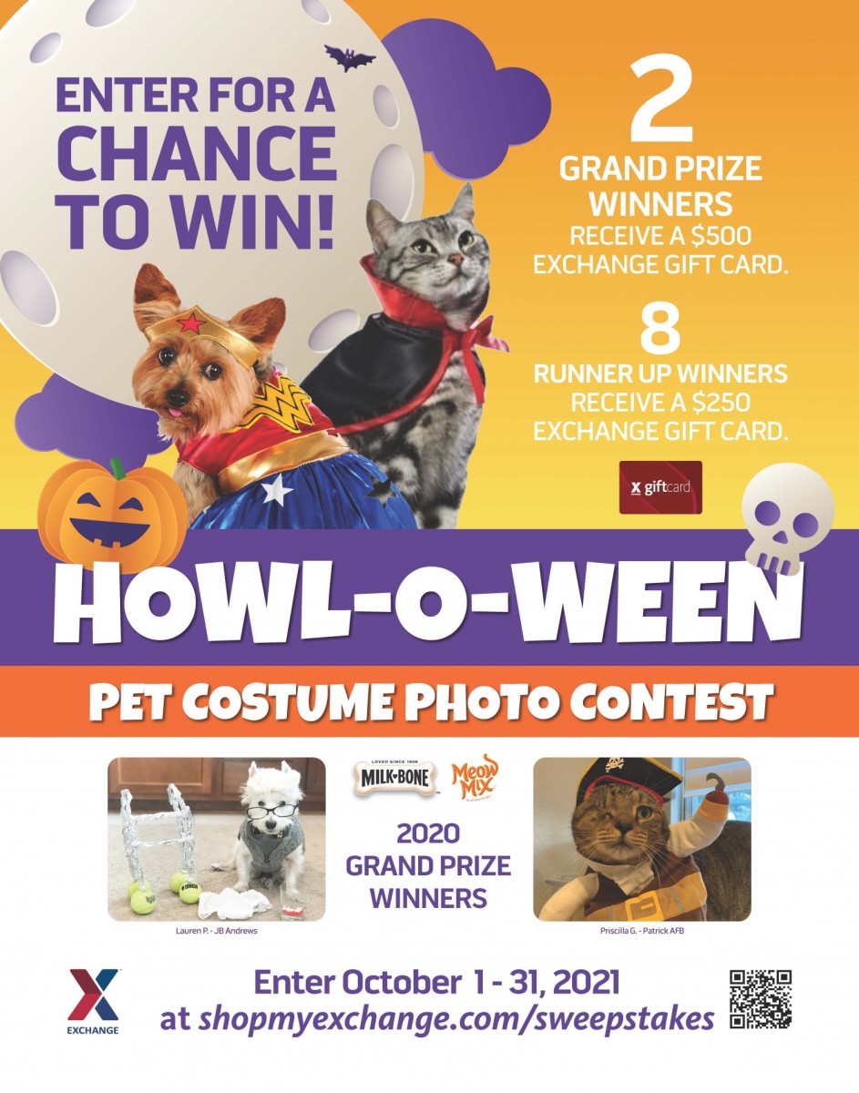 Spook tacular pets can fetch prizes at AAFES Halloween photo