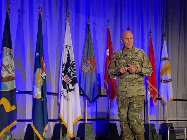 Lt. Gen. John Morrison Jr., discussed the Army’s Unified Network Plan at AFCEA TechNet Augusta.